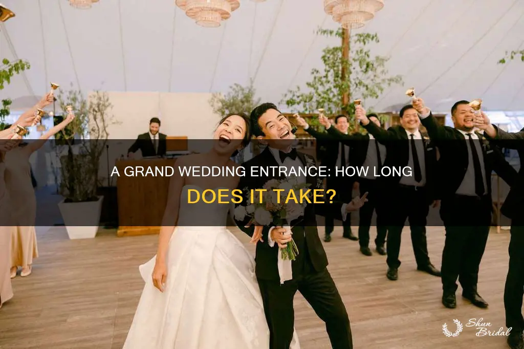 how long does it take for wedding party to enter