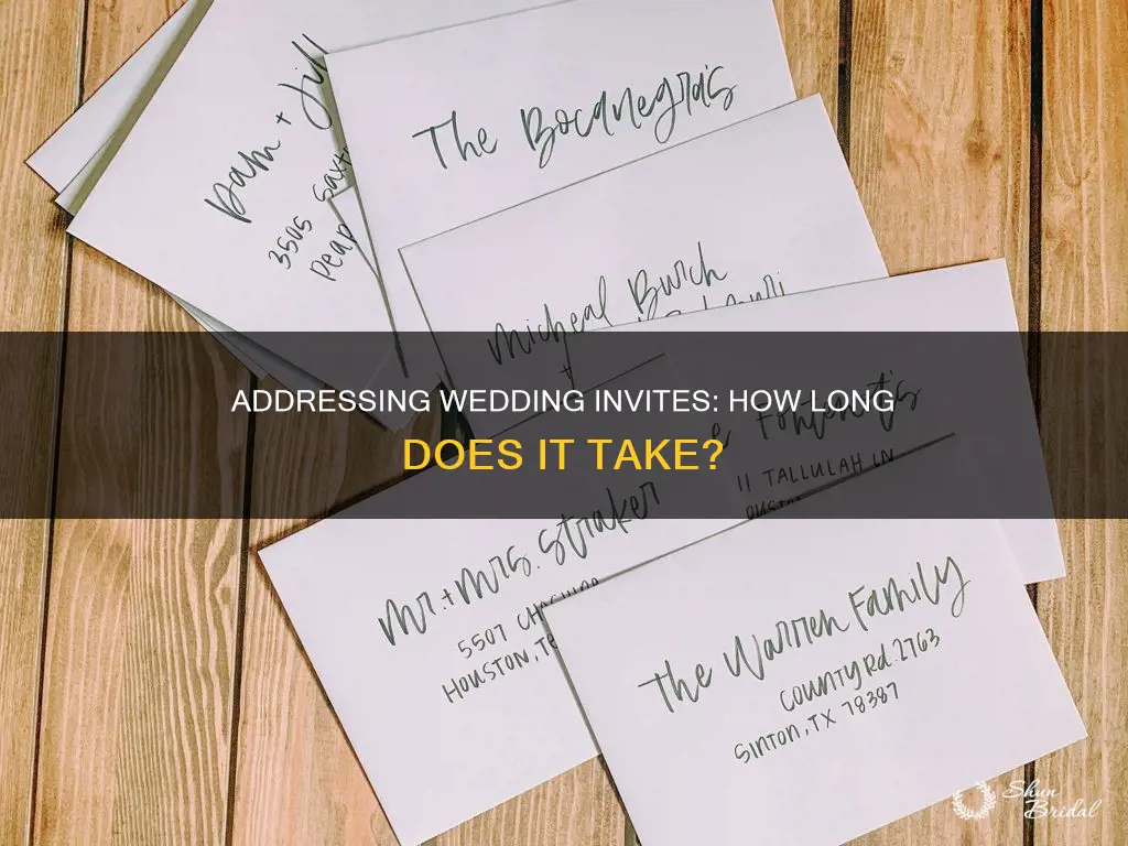 how long does it take to address wedding invitations