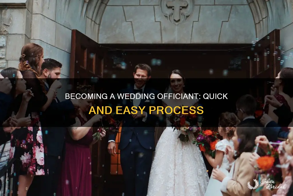 how long does it take to become a wedding officiant