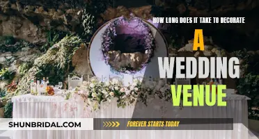 Decorating a Wedding Venue: How Long Does It Take?