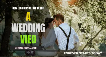 Editing Wedding Videos: How Long Does It Take?