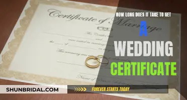Obtaining a Wedding Certificate: A Quick Timeline