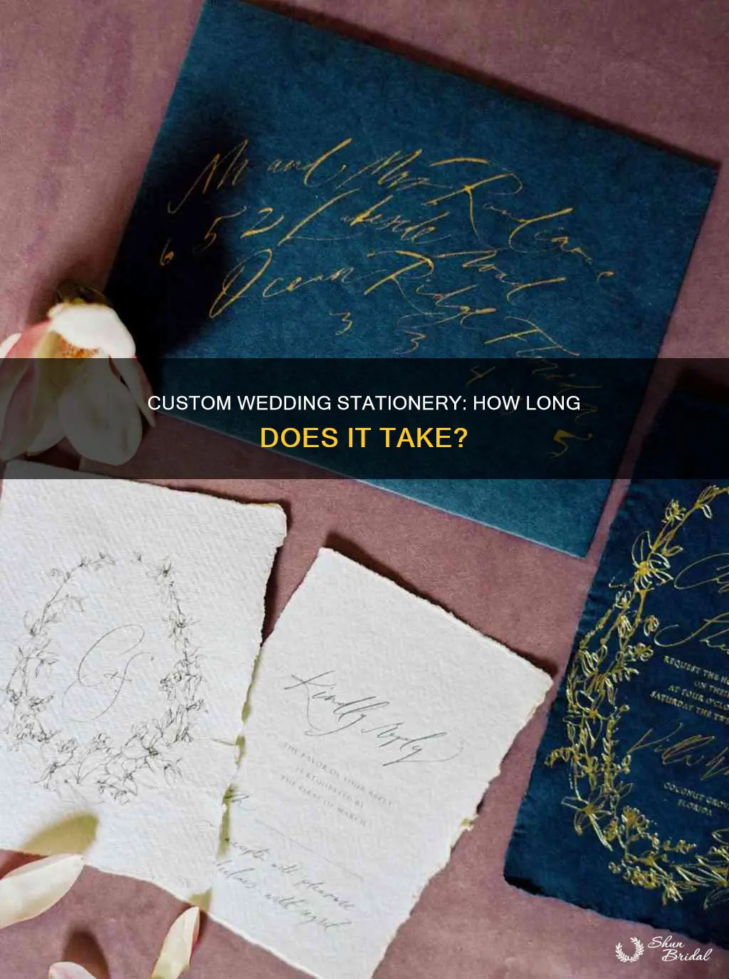 how long does it take to get wedding stationary made