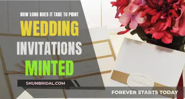 Minted Wedding Invitations: How Long Does Printing Take?