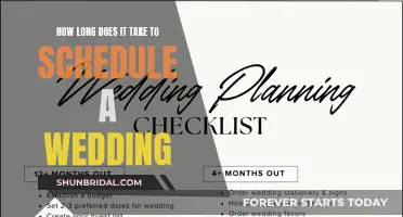 Planning a Wedding: How Long Does Scheduling Take?
