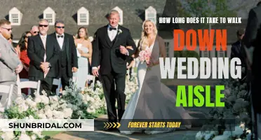 A Leisurely Walk: How Long to Stroll Down the Aisle
