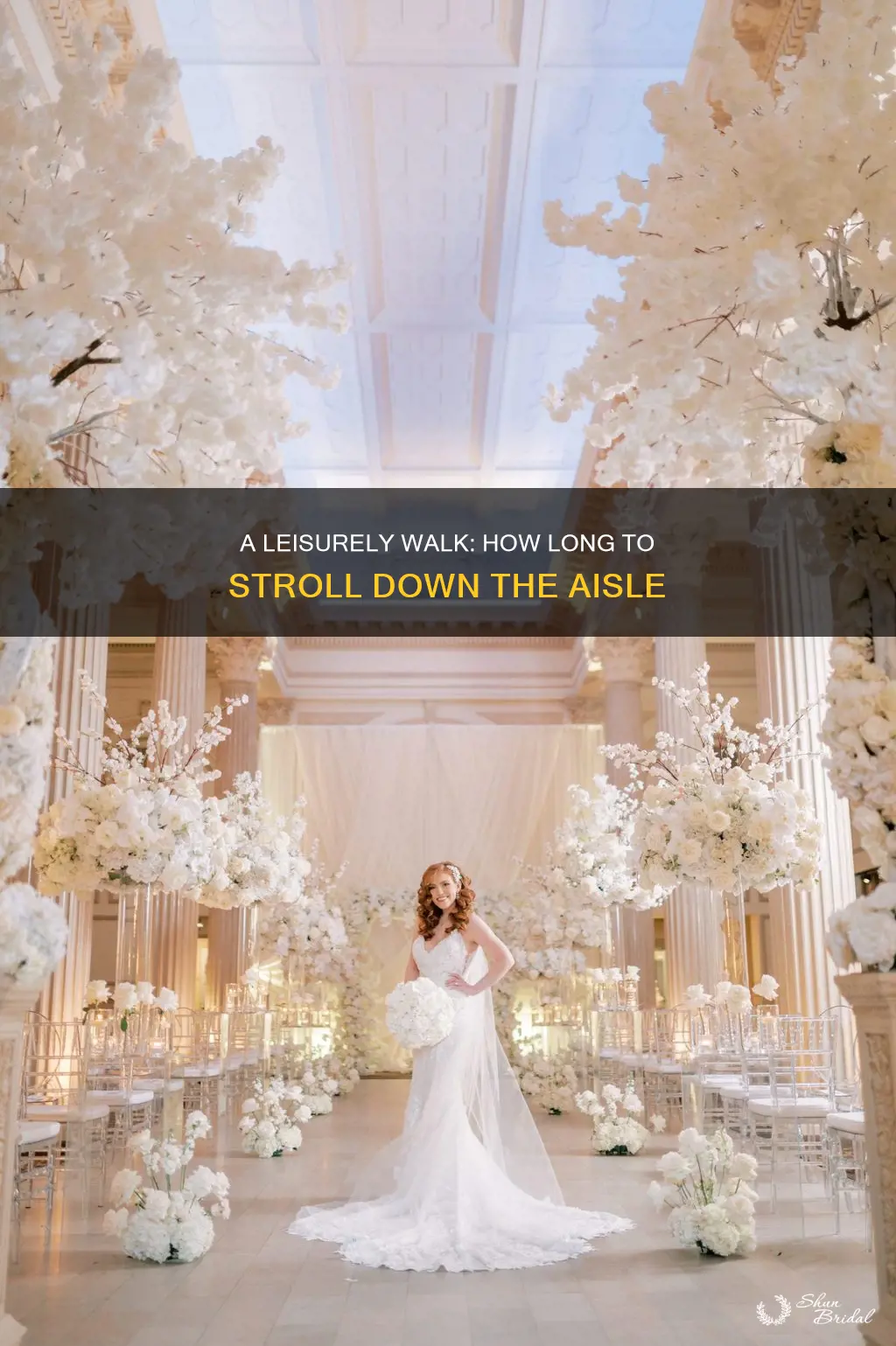 how long does it take to walk down wedding aisle