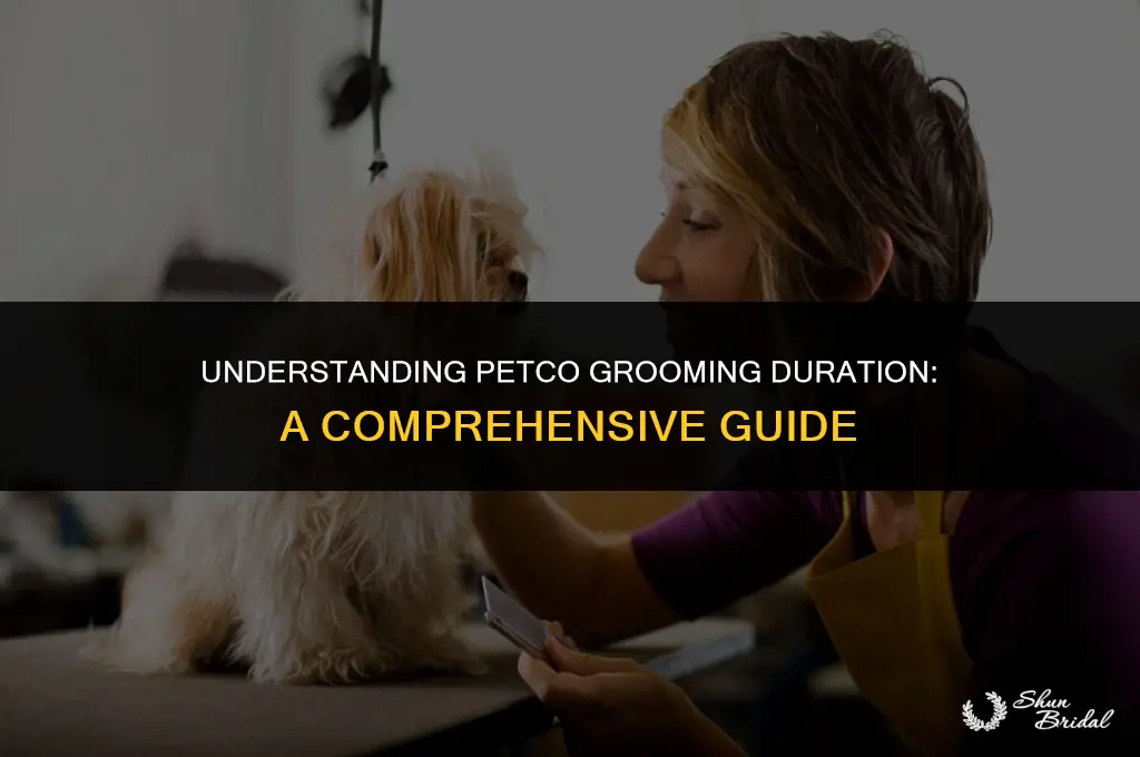 how long does petco grooming take