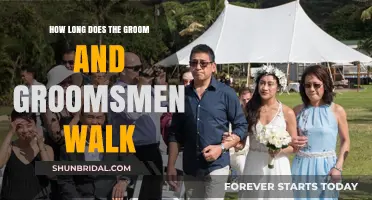 Groom and Groomsmen Processional: Timing the Walk Down the Aisle