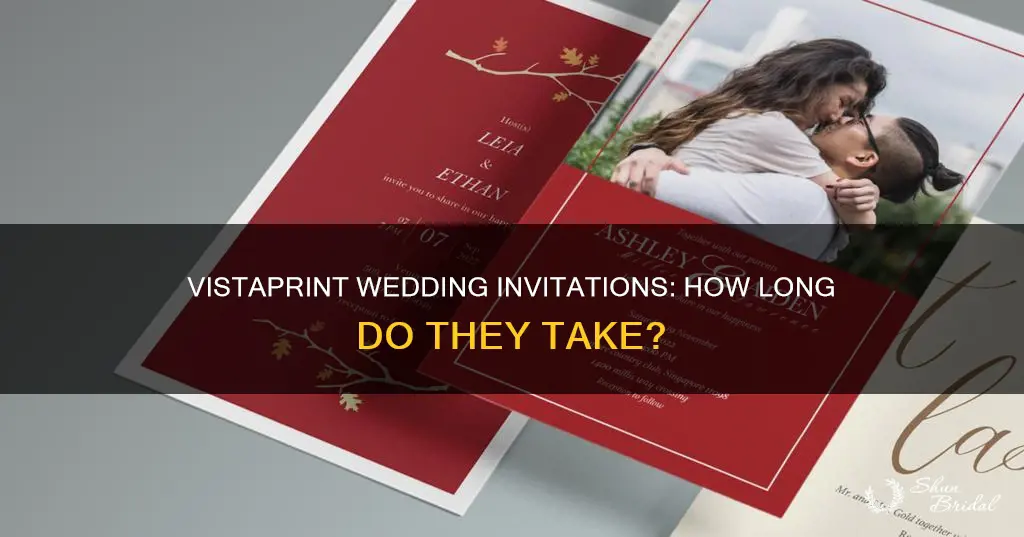 how long does vistaprint take for wedding invitations