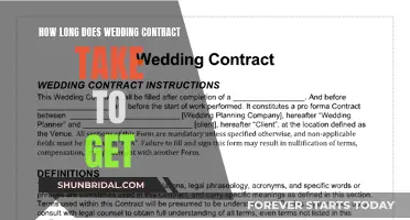 When to Expect Your Wedding Contract