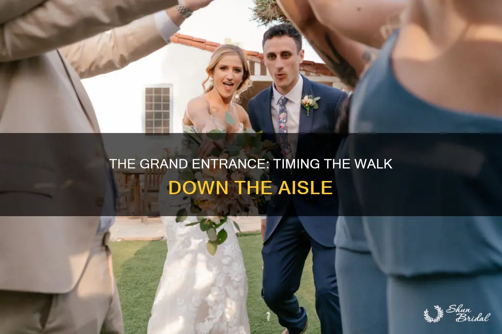 how long does wedding entrance take