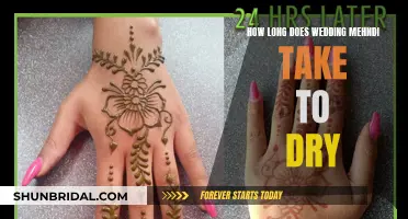 Wedding Mehndi: How Long Until It's Dry?