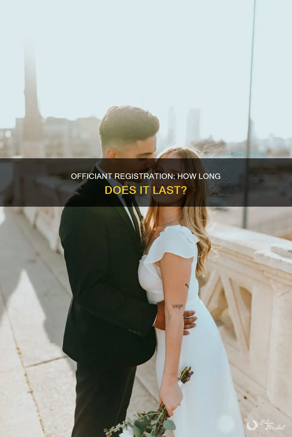 how long does wedding officiant registration last