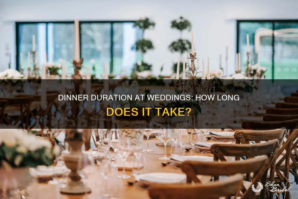 how long does weddings take to eat dinner