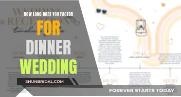 Planning a Wedding Dinner: How Long Should You Allow?
