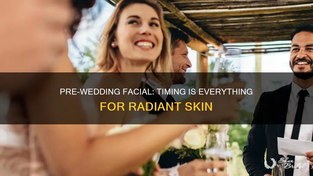 how long facial before wedding