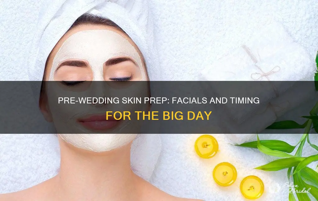 how long facial before wedding