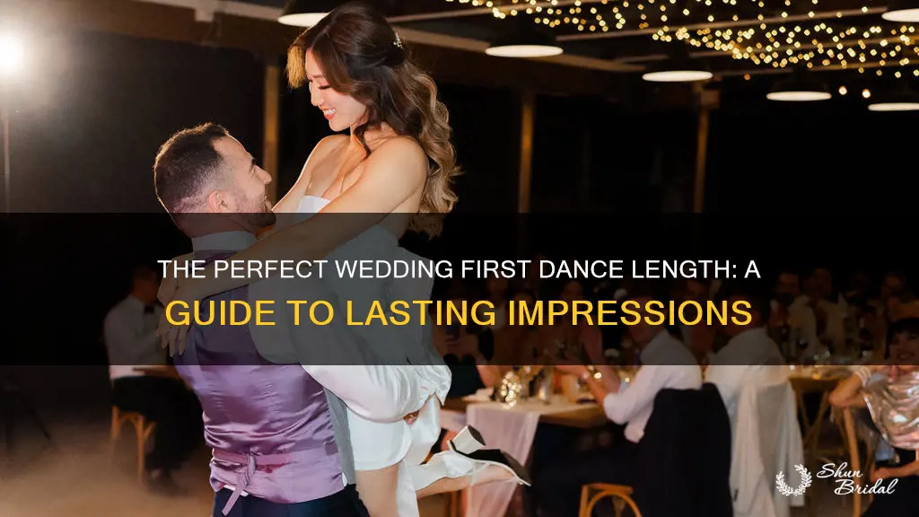 how long first dance wedding