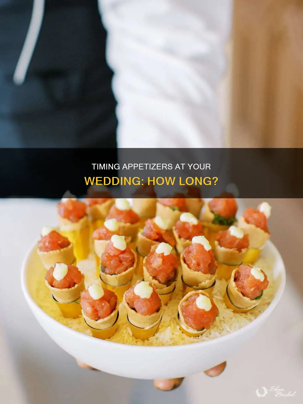 how long for appetizer at wedding