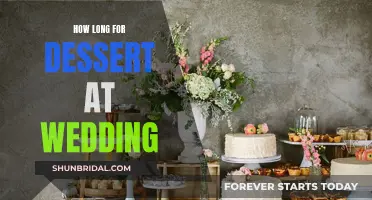 Planning Wedding Dessert Timing: How Long Should It Take?
