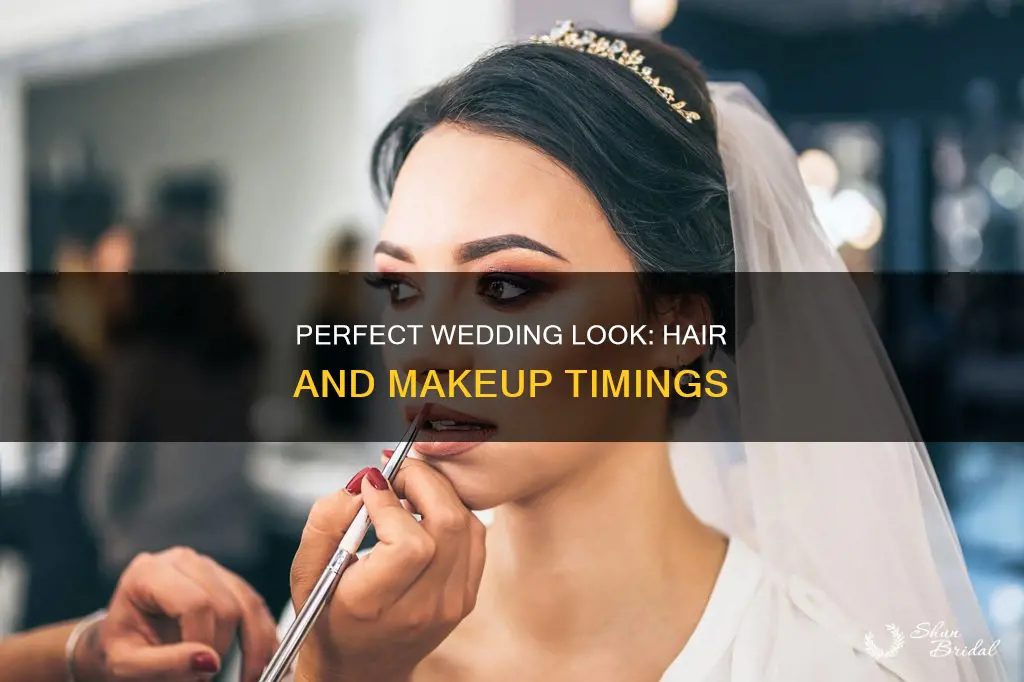 how long for hair and makeup wedding