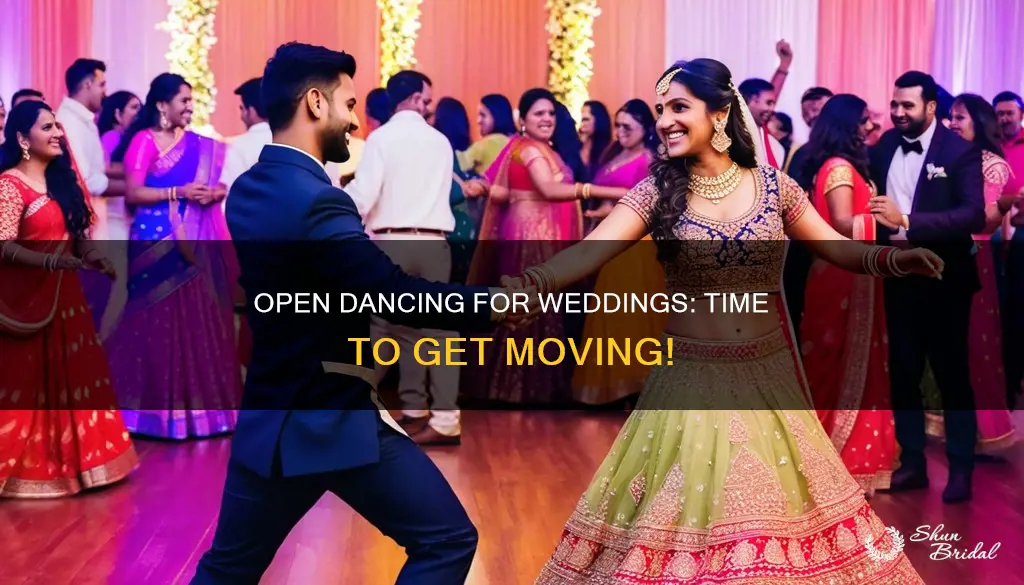 how long for open dancing for wedding