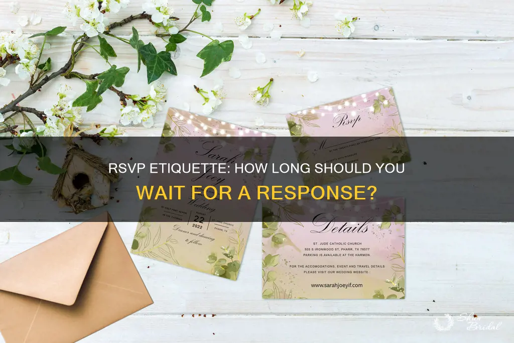 how long for rsvp on wedding invitation