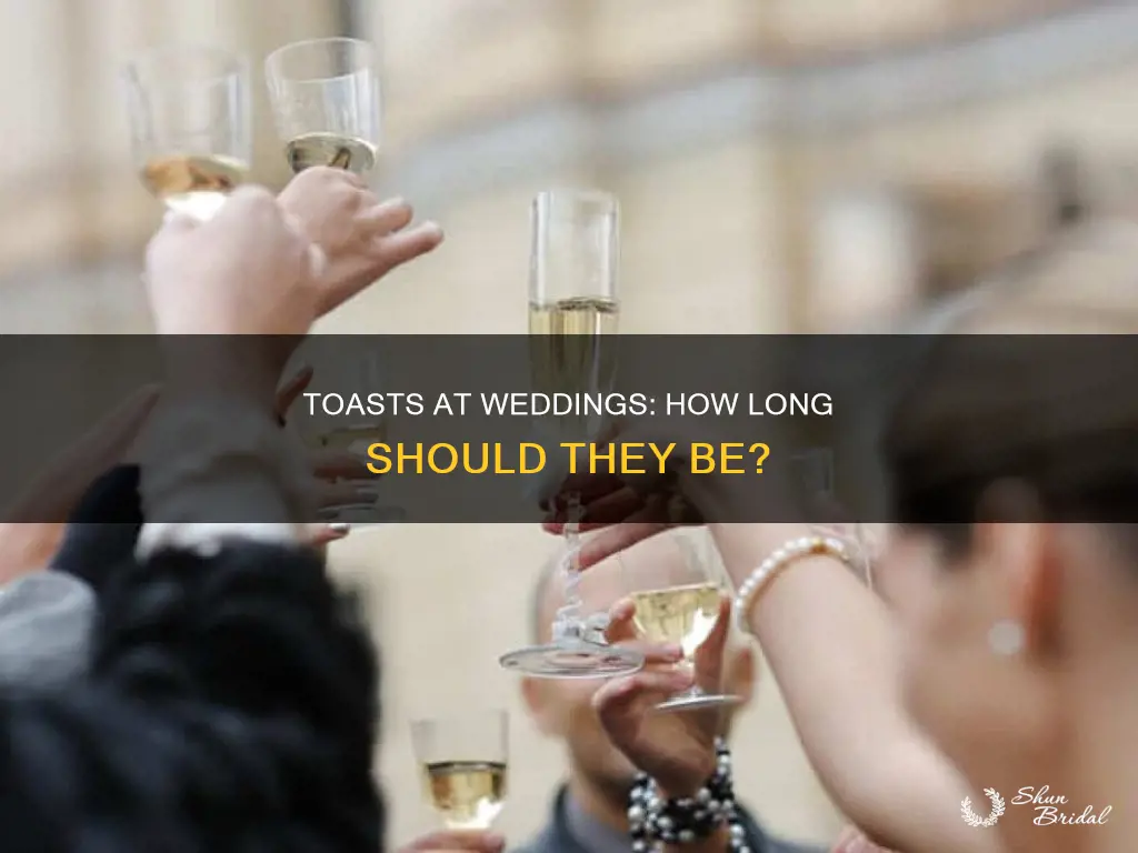 how long for toasts wedding
