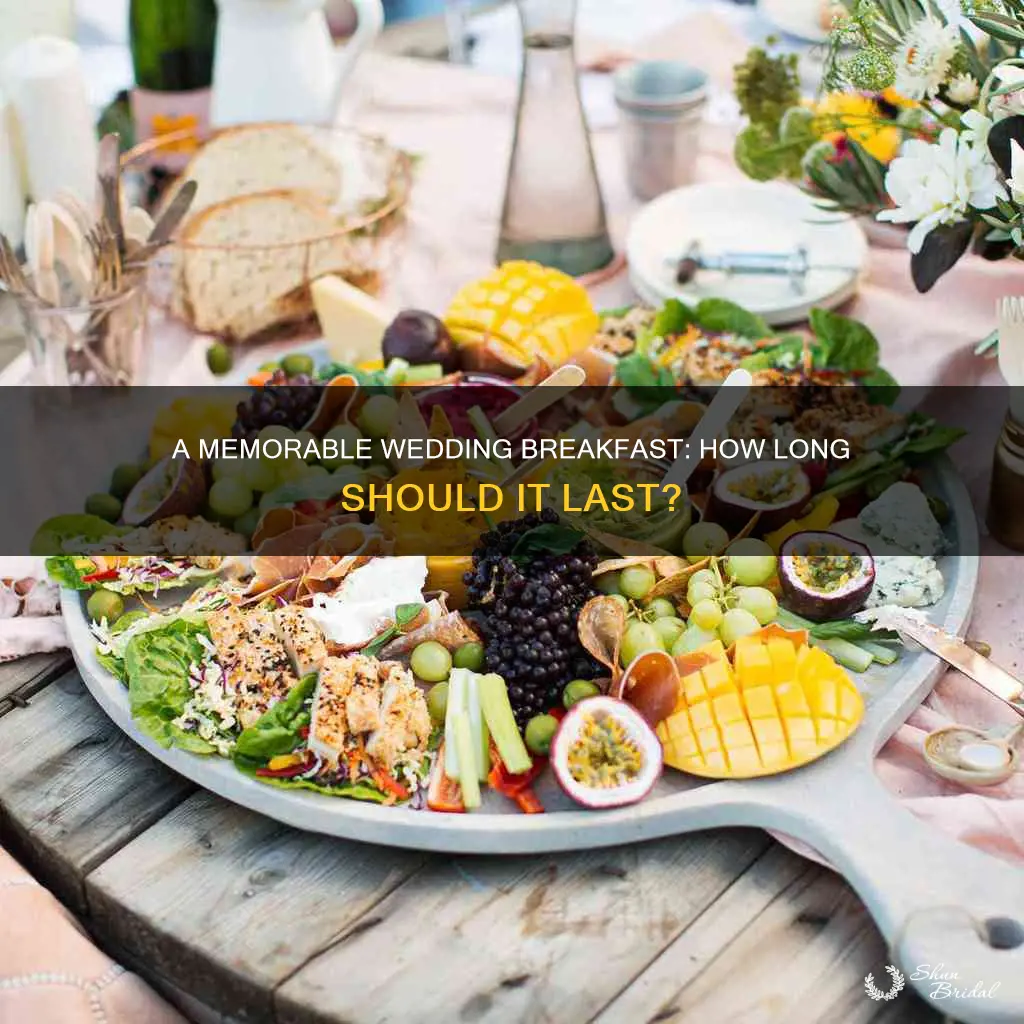 how long for wedding breakfast