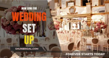 The Time It Takes to Set Up a Wedding