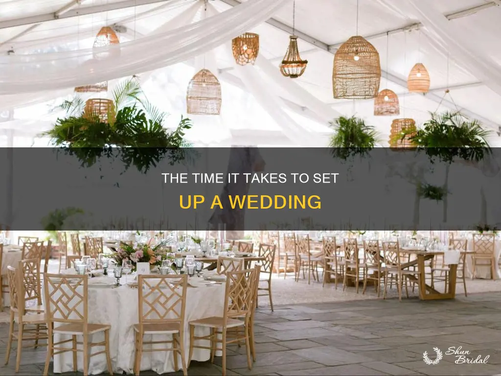 how long for wedding set up