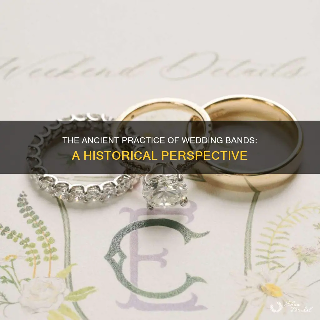 how long have we used wedding bands