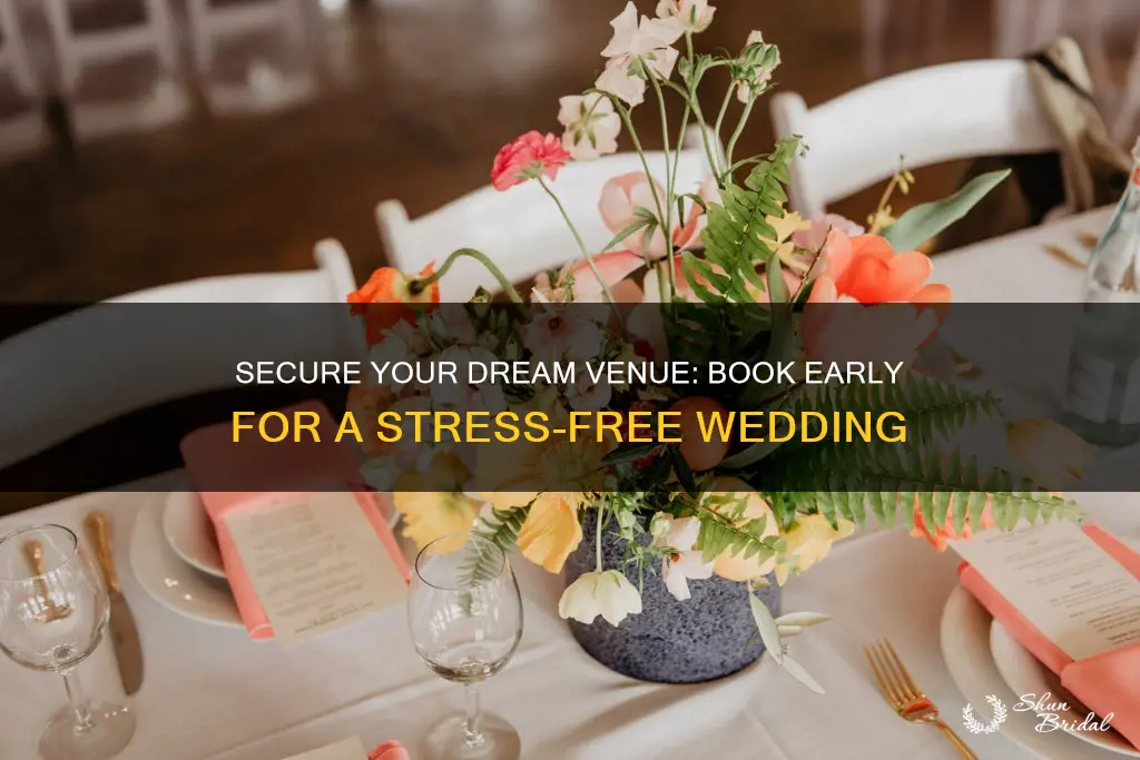 how long in advance should you book a wedding venue