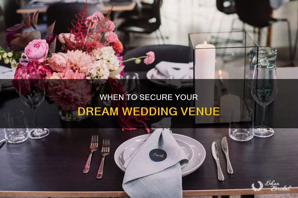 how long in advance should you book a wedding venue