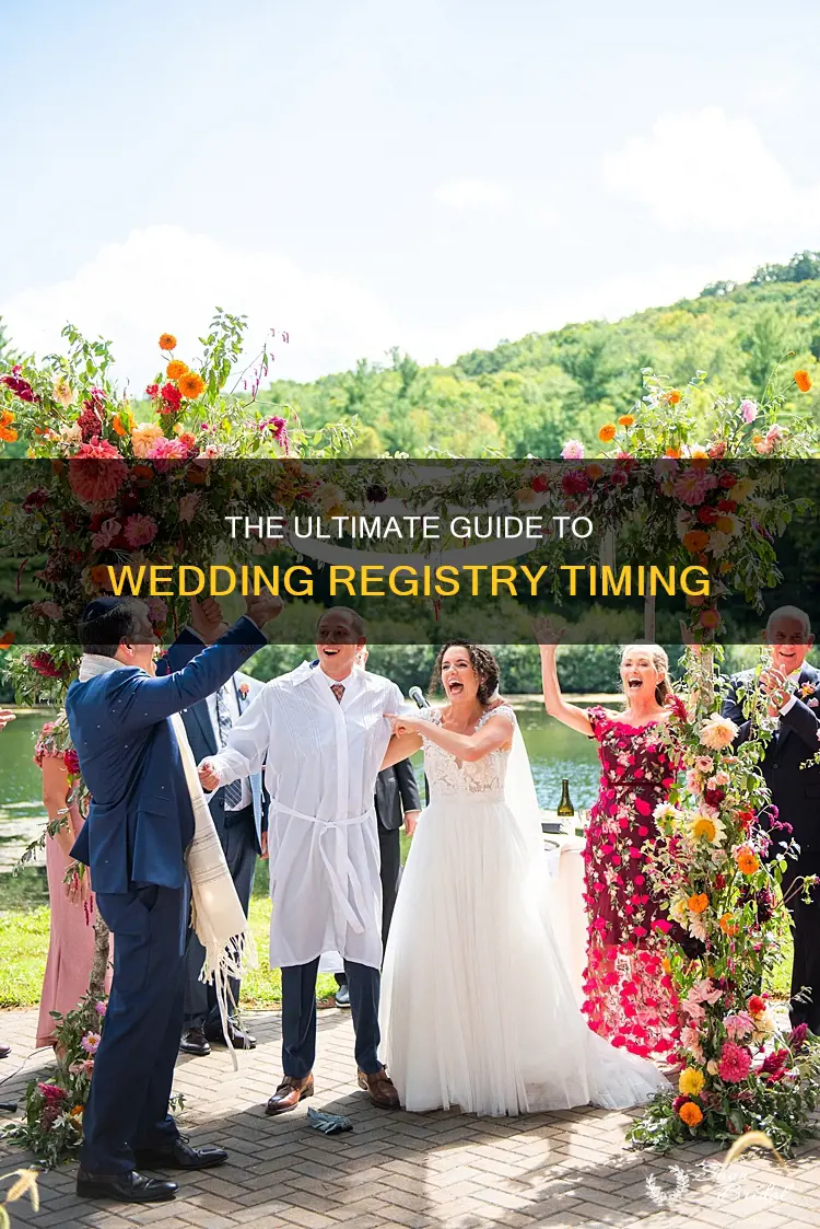 how long in advance to start a wedding registry