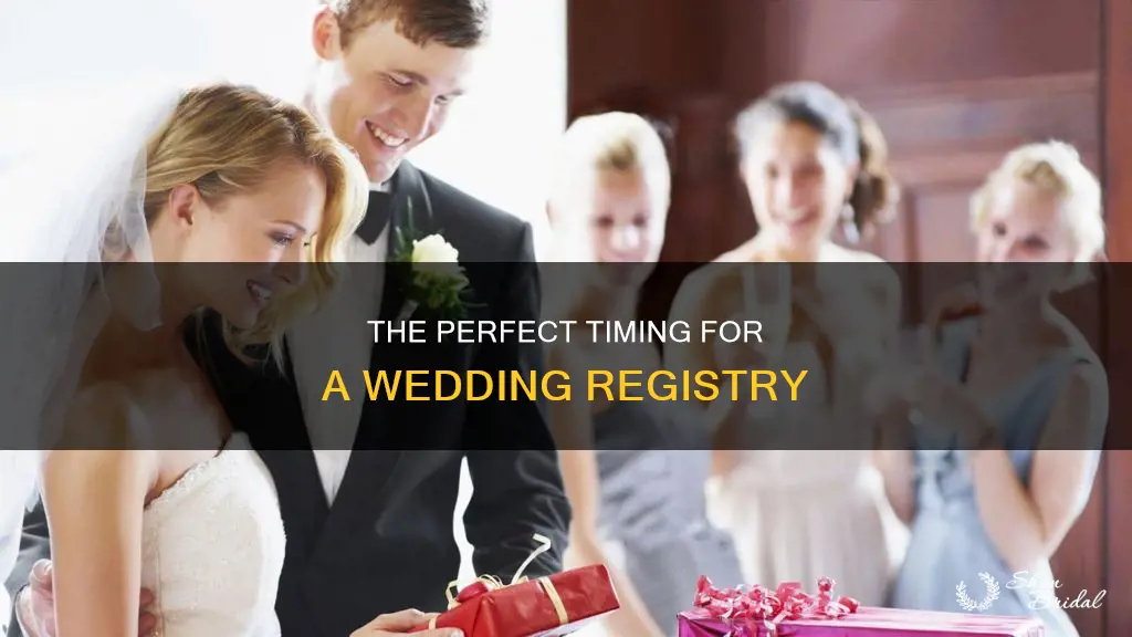 how long in advance to start a wedding registry
