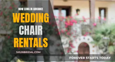 Renting Chairs for Your Wedding: How Far in Advance?