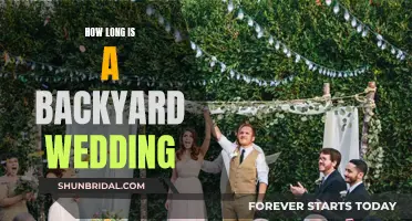 Backyard Wedding Duration: Tips for Planning Your Perfect Celebration