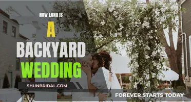 Backyard Wedding Bliss: Timing Your Special Day