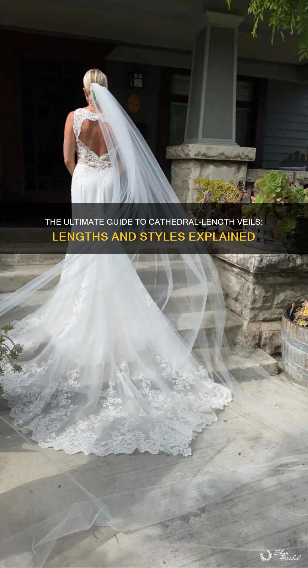 how long is a cathedral length wedding veil