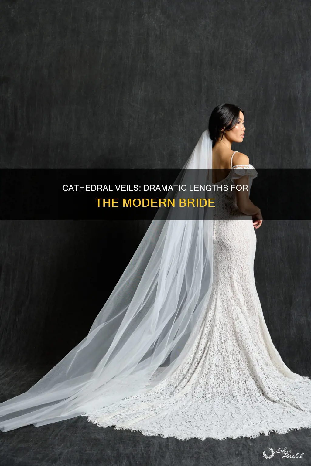 how long is a cathedral length wedding veil