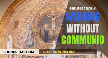 A Catholic Wedding Without Communion: How Long Does It Last?