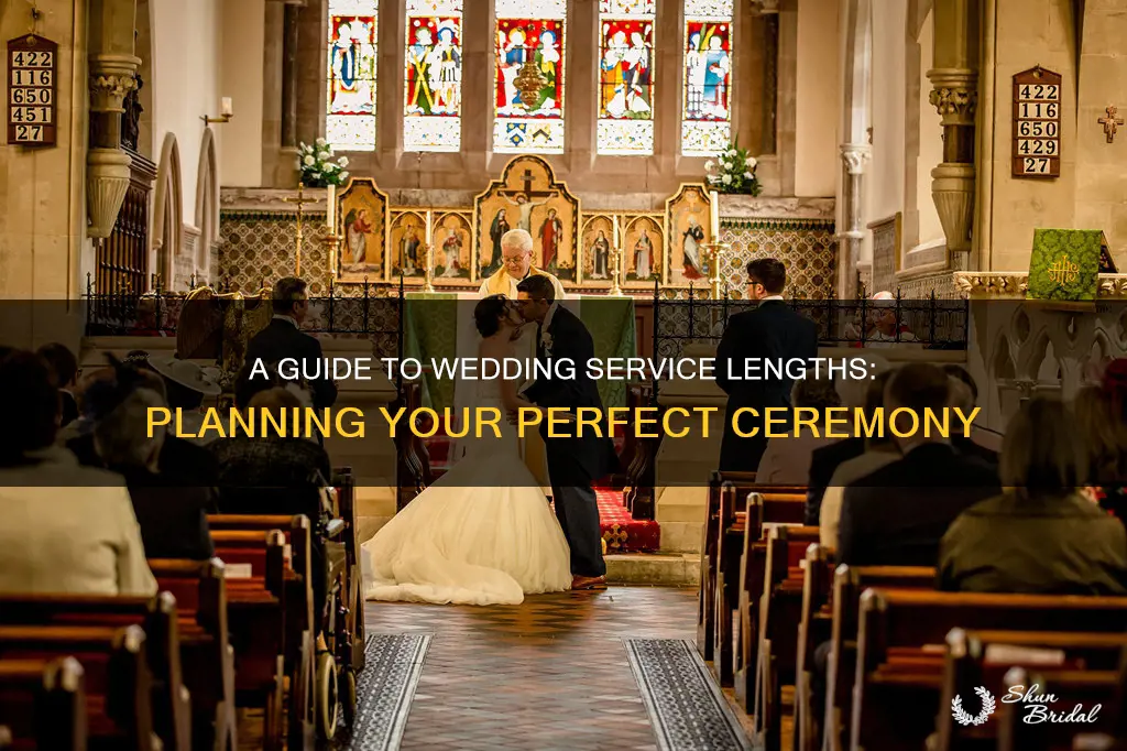 how long is a church service for a wedding