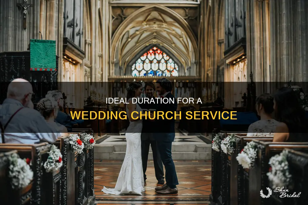 how long is a church service for a wedding
