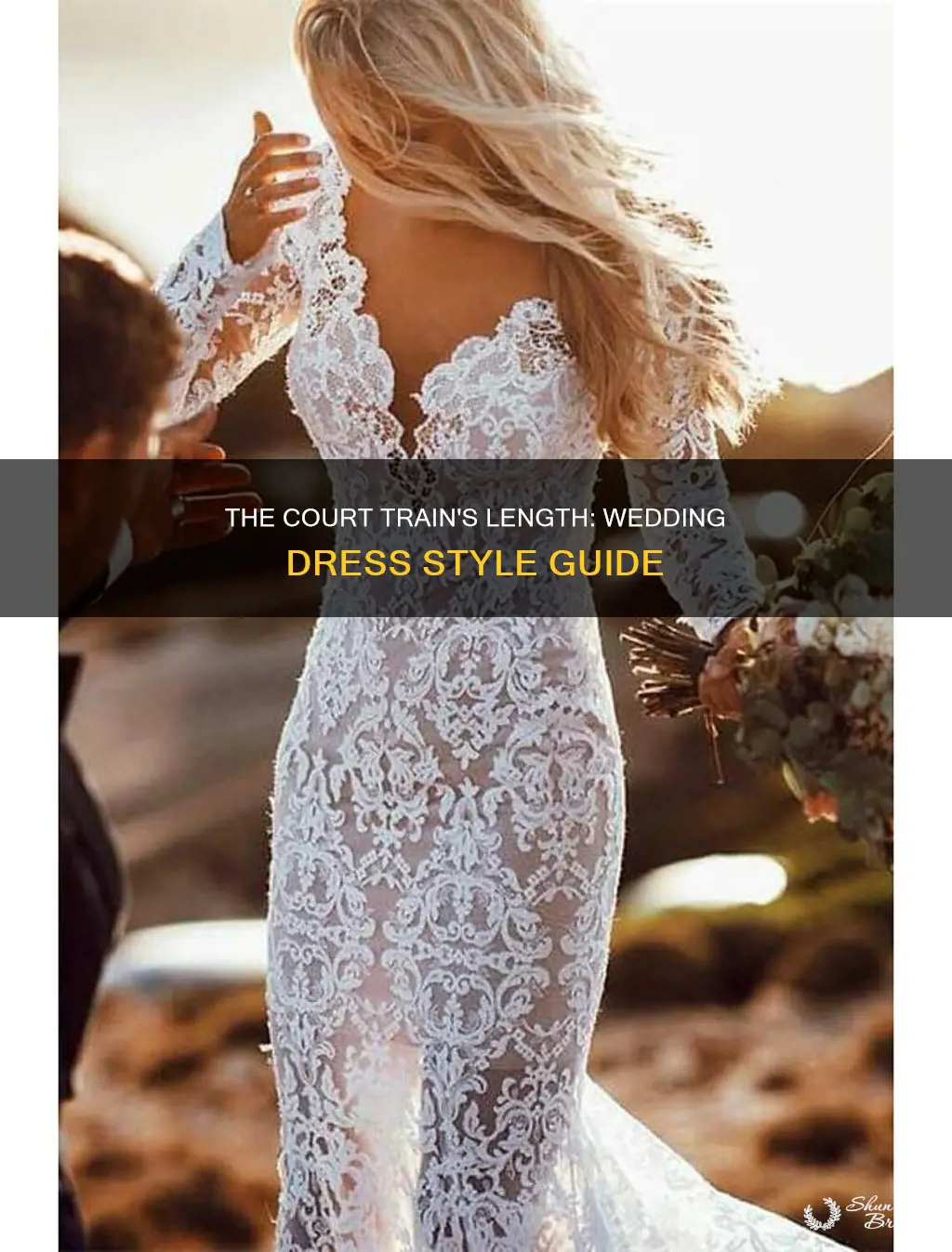 how long is a court train on a wedding dress