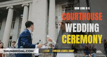 courthouse wedding ceremony: duration and traditions explained