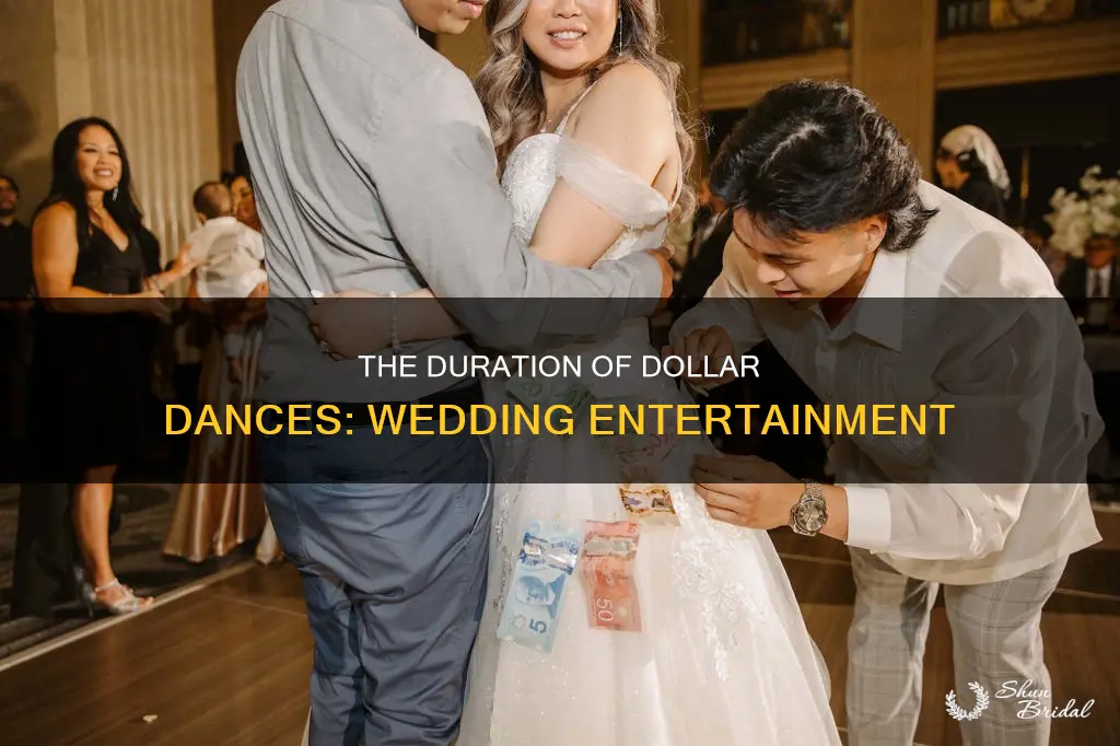 how long is a dollar dance at a wedding