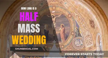 A Half-Mass Wedding: How Long Does It Last?