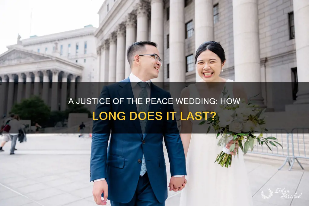 how long is a justice of the peace wedding